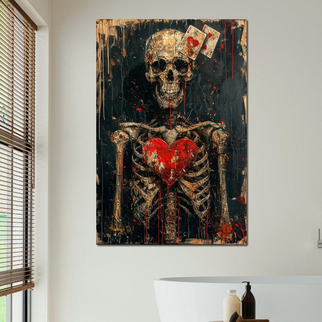 Romantic Skeleton 4 Canvas Wall Art
