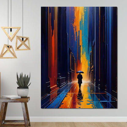 Streets of Loneliness Canvas Wall Art
