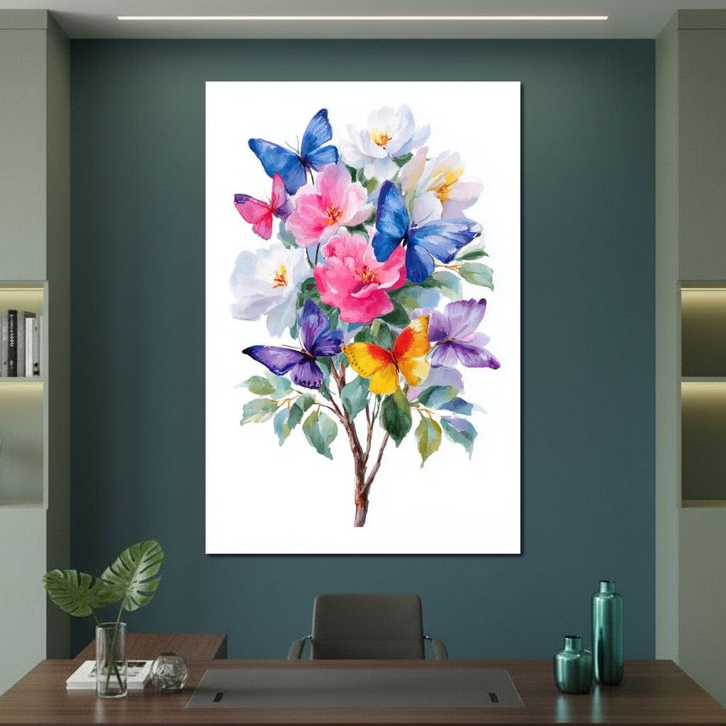 Butterfly Garden Bouquet Sale Canvas Wall Art