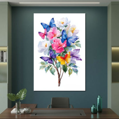 Butterfly Garden Bouquet Sale Canvas Wall Art