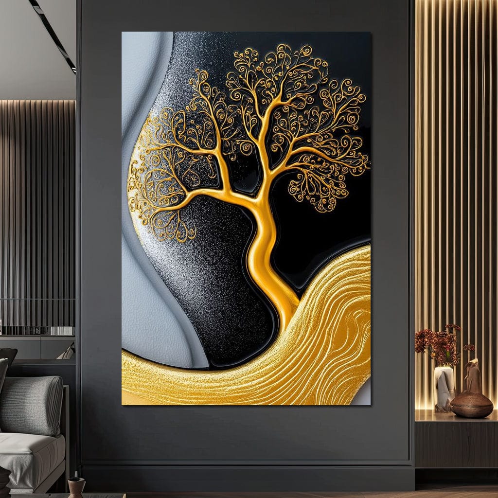 The Gilded Roots Canvas Wall Art