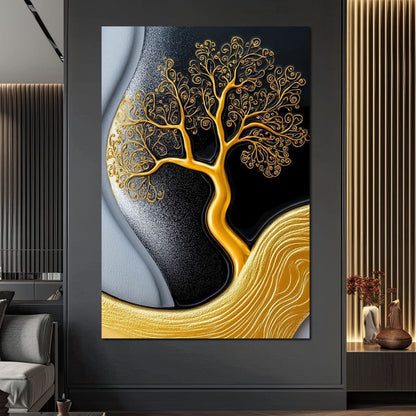 The Gilded Roots Canvas Wall Art