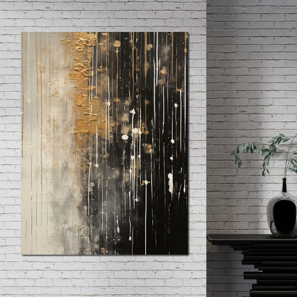 Distant Amber Echoes Canvas Wall Art
