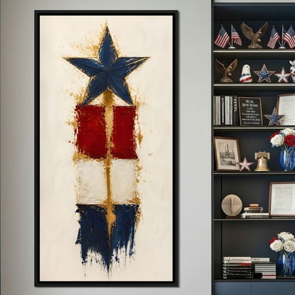 Guiding Star Of The Republic Canvas Wall Art