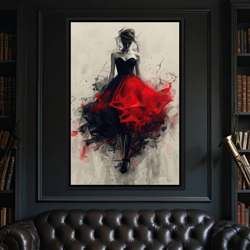 Flame of the Midnight Dance Canvas Wall Art