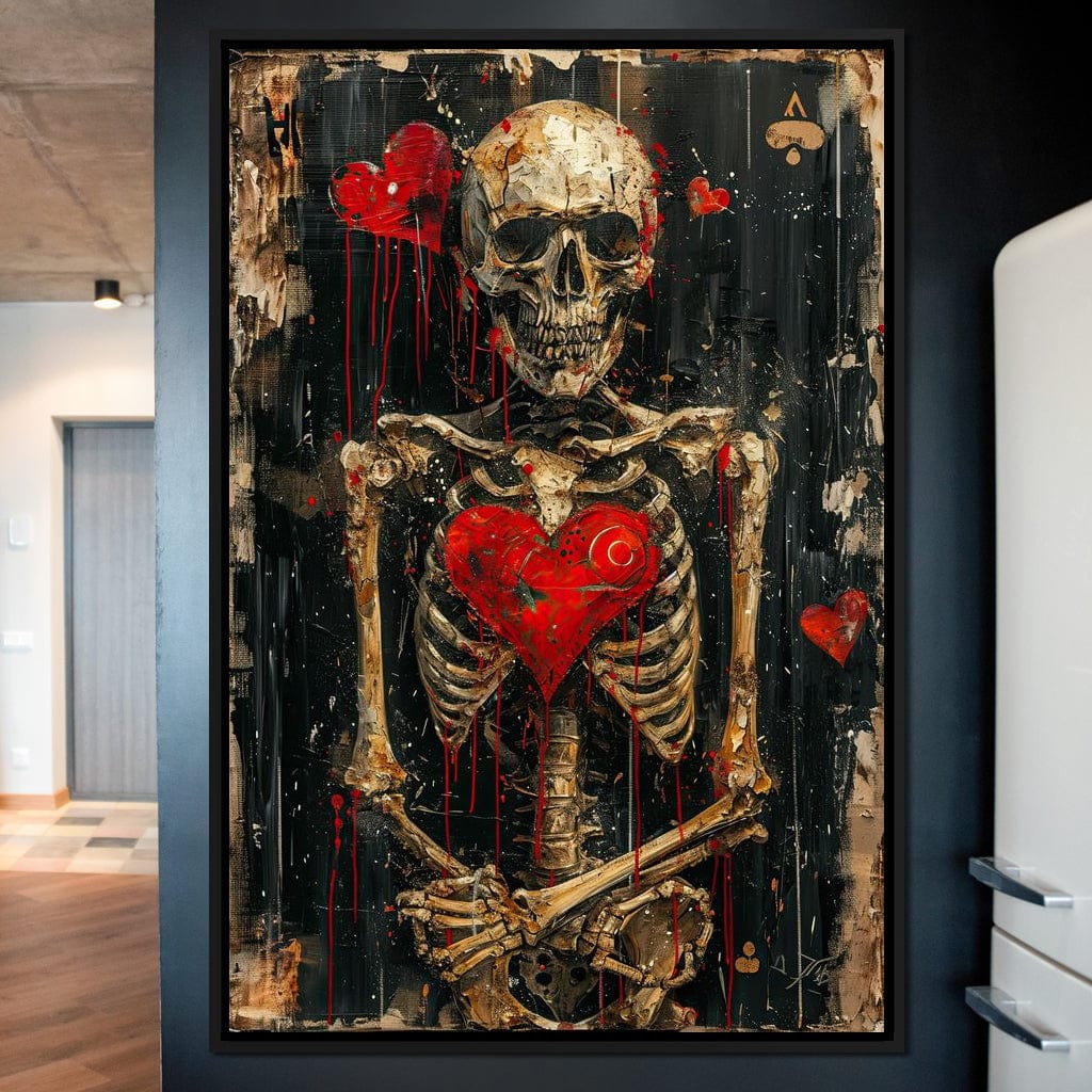 Romantic Skeleton 3 Canvas Wall Art