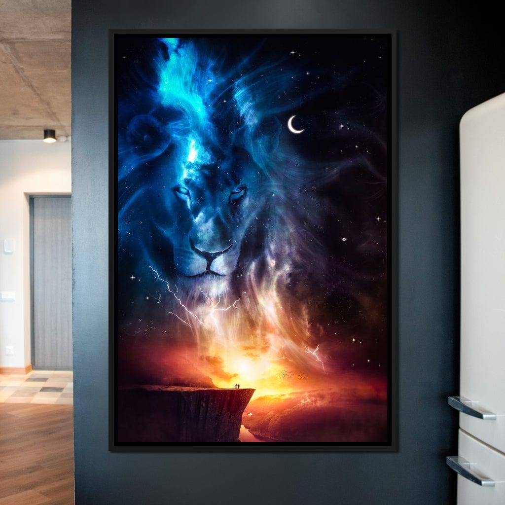 Spirit Animal Totem Lion Canvas Wall Art
