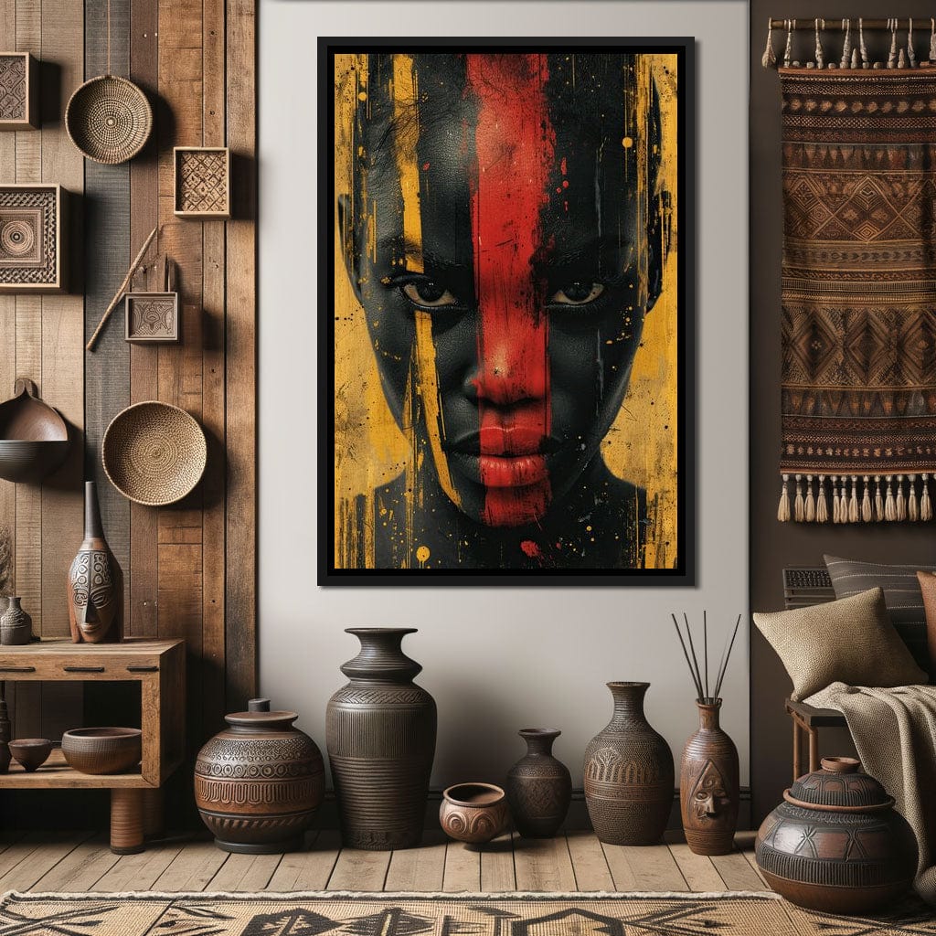 Golden Noir Revelation Canvas Wall Art