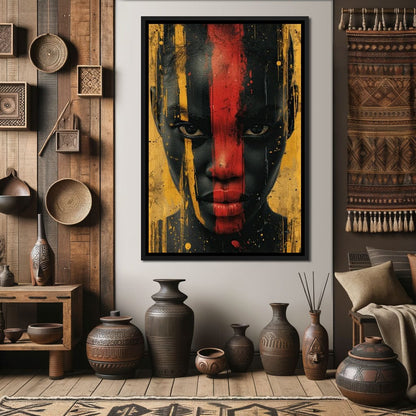 Golden Noir Revelation Canvas Wall Art