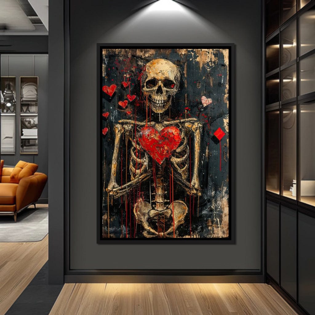 Romantic Skeleton 5 Canvas Wall Art