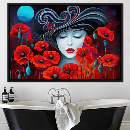 The Poppy Queen’s Dream Canvas Wall Art