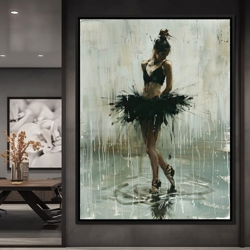 Ballet Dancer's Moment in Time Canvas Wall Art