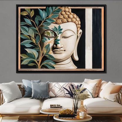 Tranquil Buddha Sanctuary Canvas Wall Art