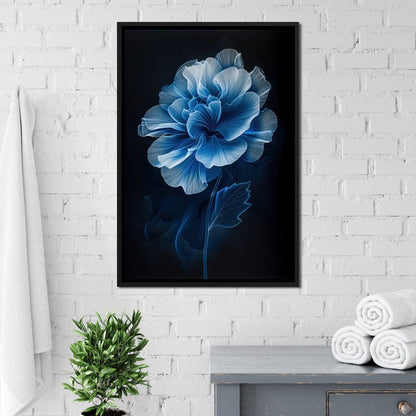 Blue Dream Blossom Canvas Wall Art
