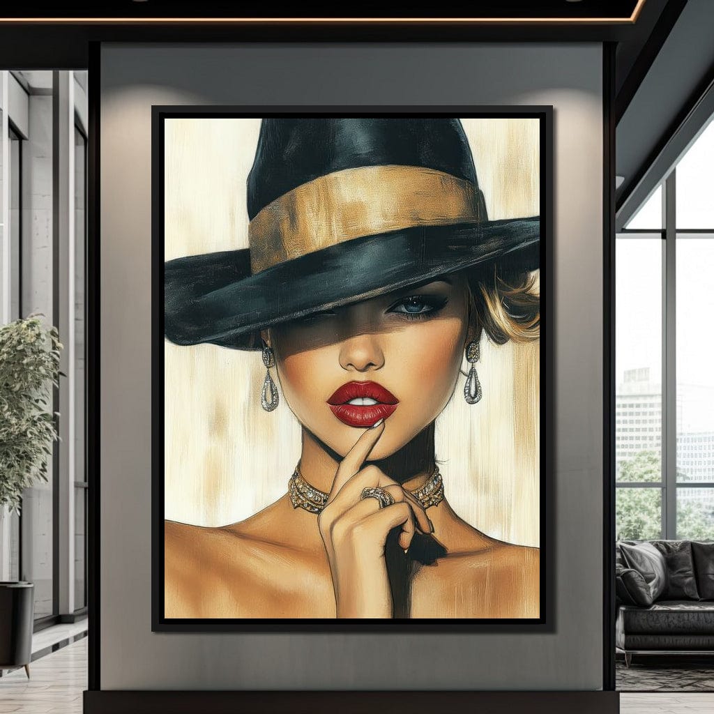 Timeless Allure Portrait Muse Canvas Wall Art