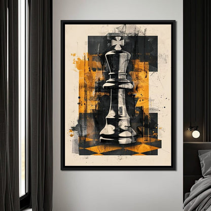 King of Abstract Warfare Canvas Wall Art