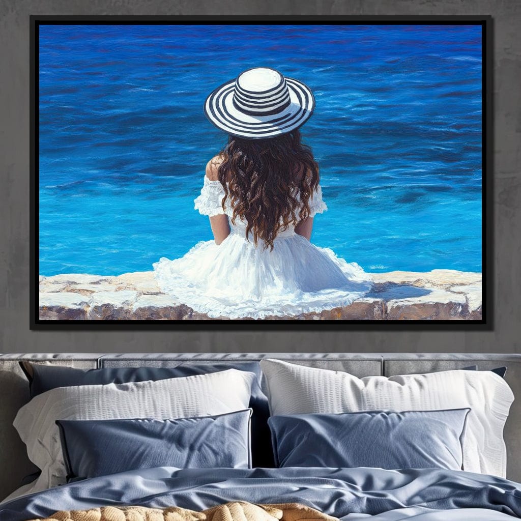Seaside Solitude Dreams Canvas Wall Art