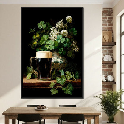 Clover Cream Stout Canvas Wall Art