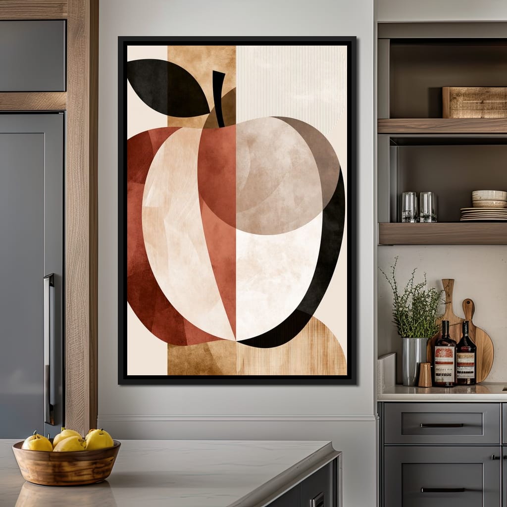 Geometric Study of Harvest Fruit Canvas Wall Art