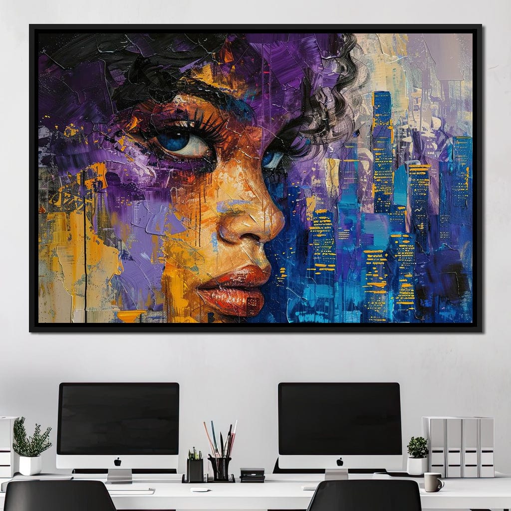 Urban Dreamscape Enchantment Canvas Wall Art