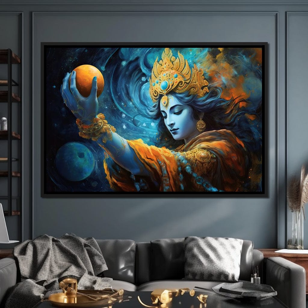 Krishna's Wisdom Path Canvas Wall Art