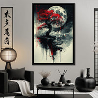 Lunar Blossom Drifts Canvas Wall Art