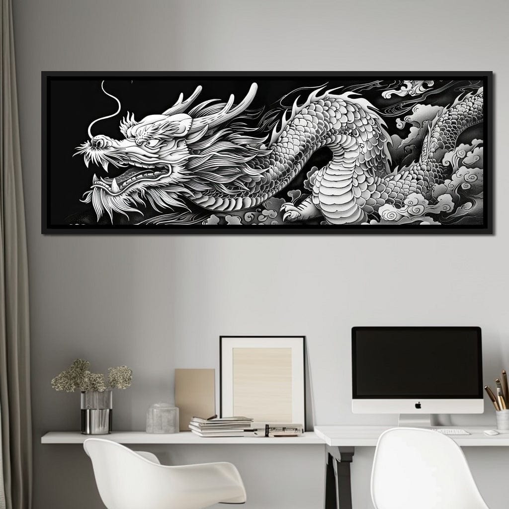 Eternal Dragon's Flight Canvas Wall Art