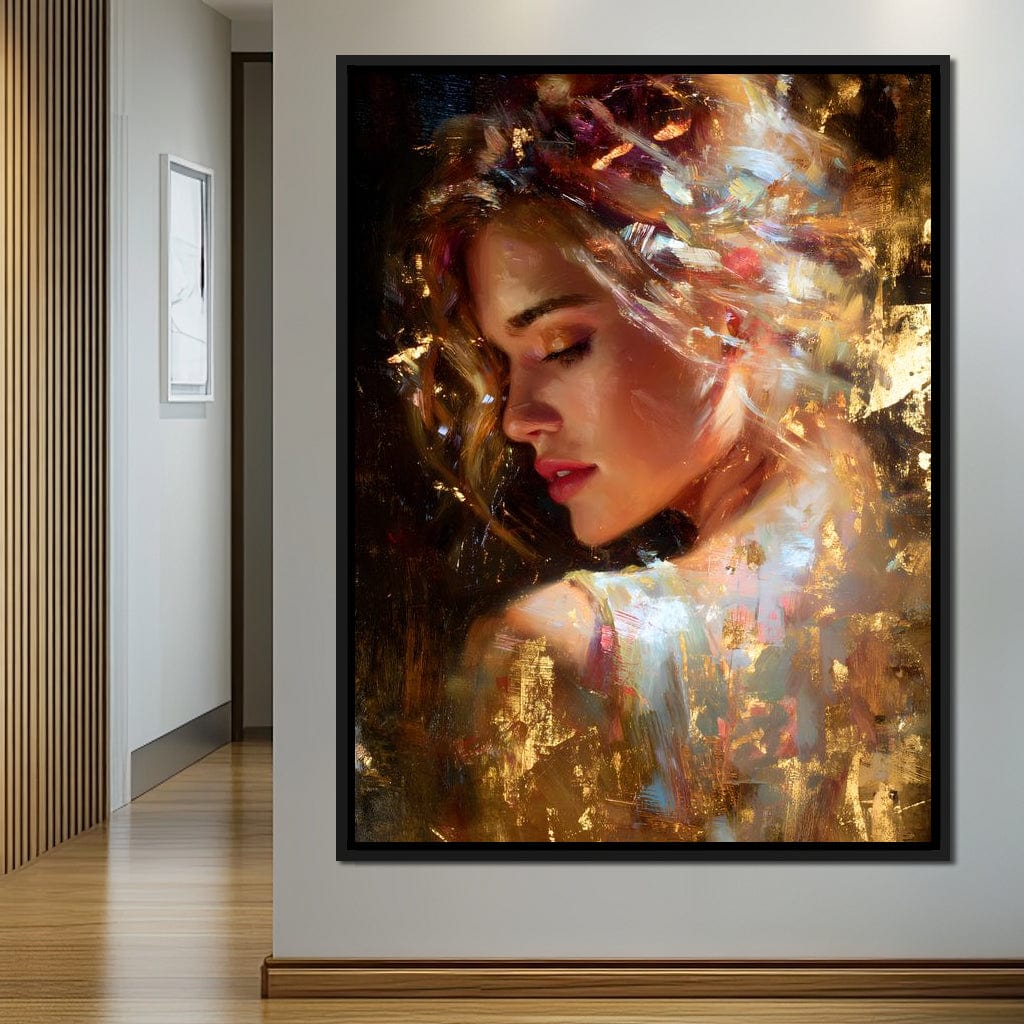 Radiant Brushstrokes Of Grace Canvas Wall Art