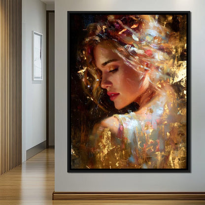 Radiant Brushstrokes Of Grace Canvas Wall Art