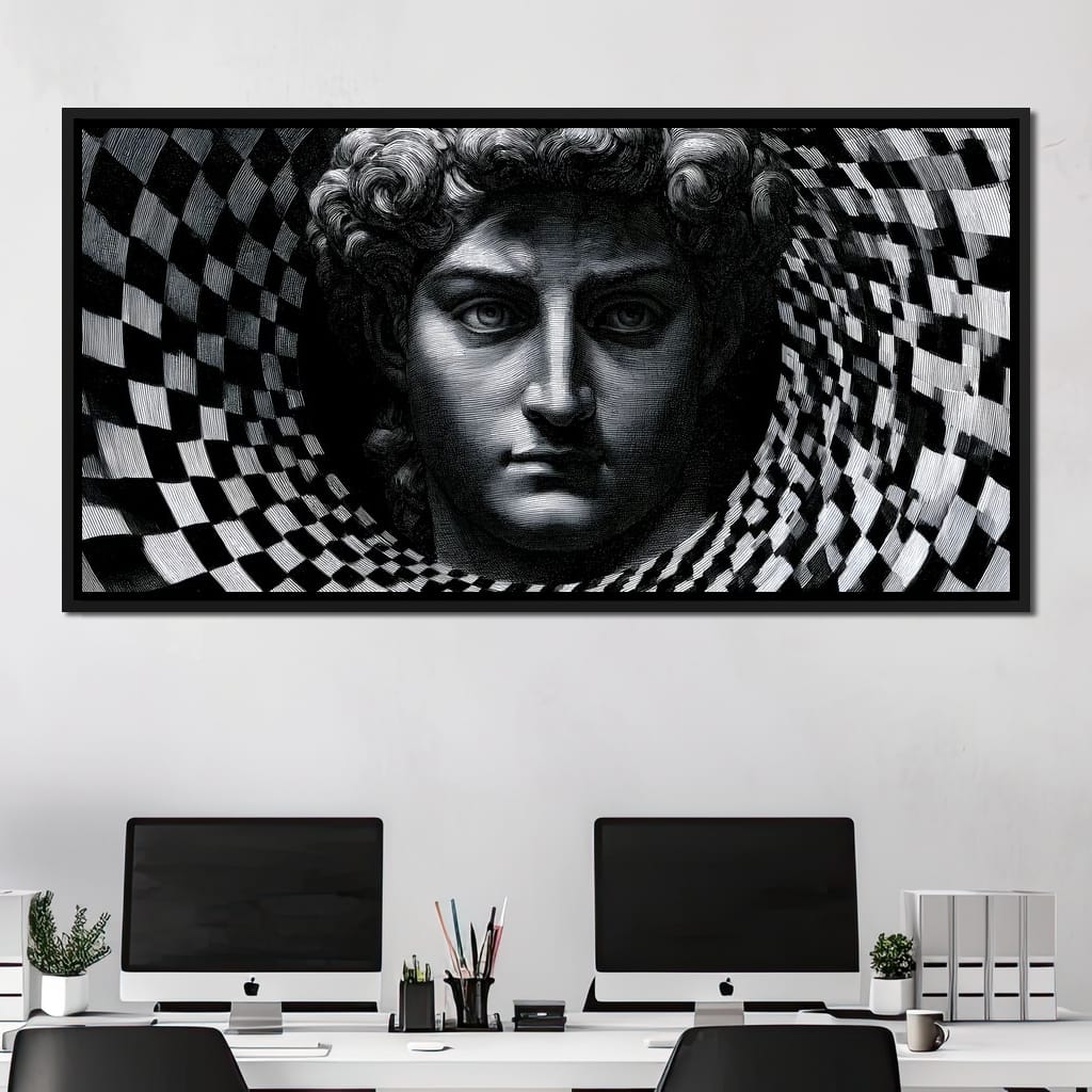 Fragmented Logic Of The Marble Mind Canvas Wall Art
