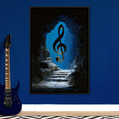 Celestial Clef Cavern Song Canvas Wall Art