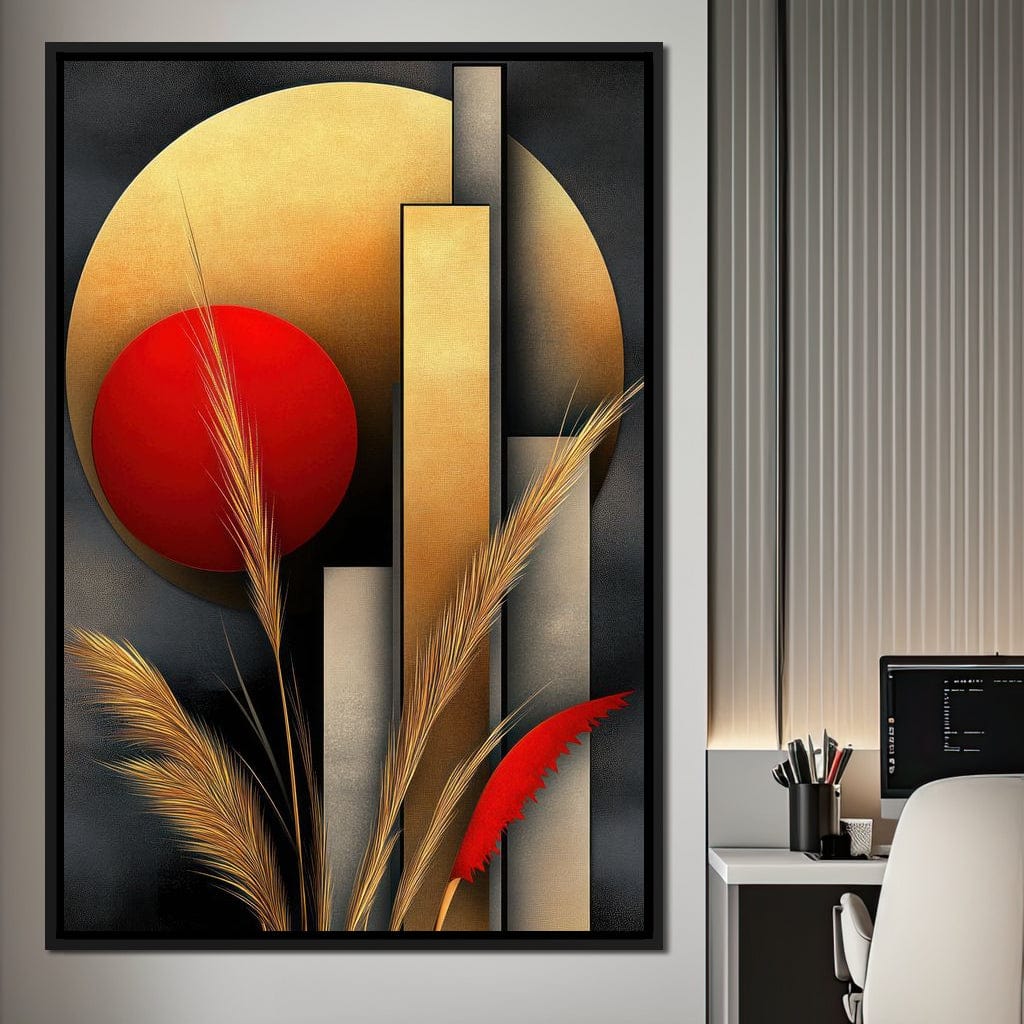Sunset Geometry Canvas Wall Art