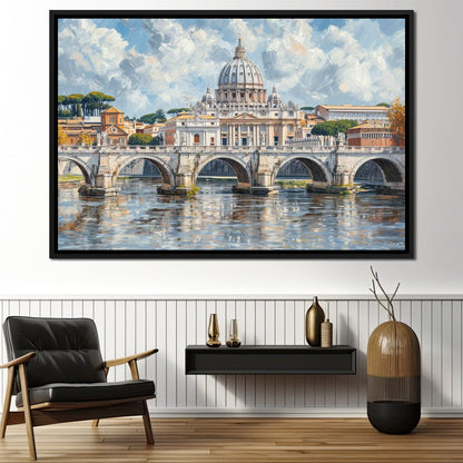 Eternal Reflections of Rome Canvas Wall Art