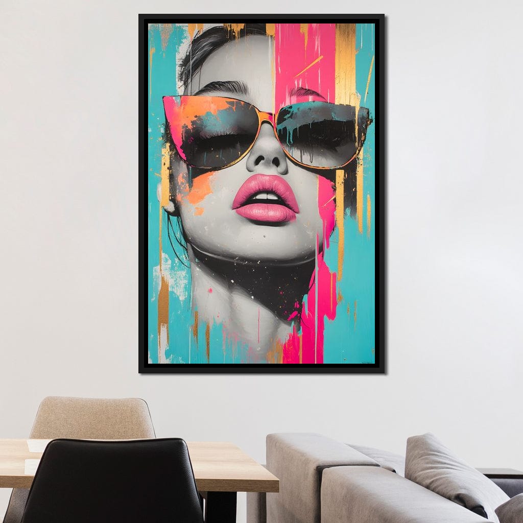 Electric Elegance Unveiled Canvas Wall Art