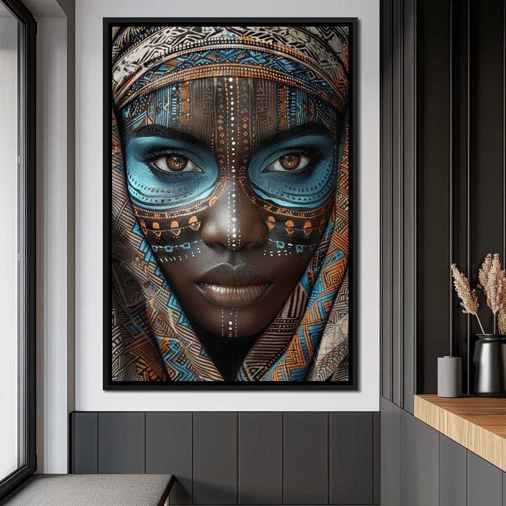 Tribal Beauty Unveiled Canvas Wall Art