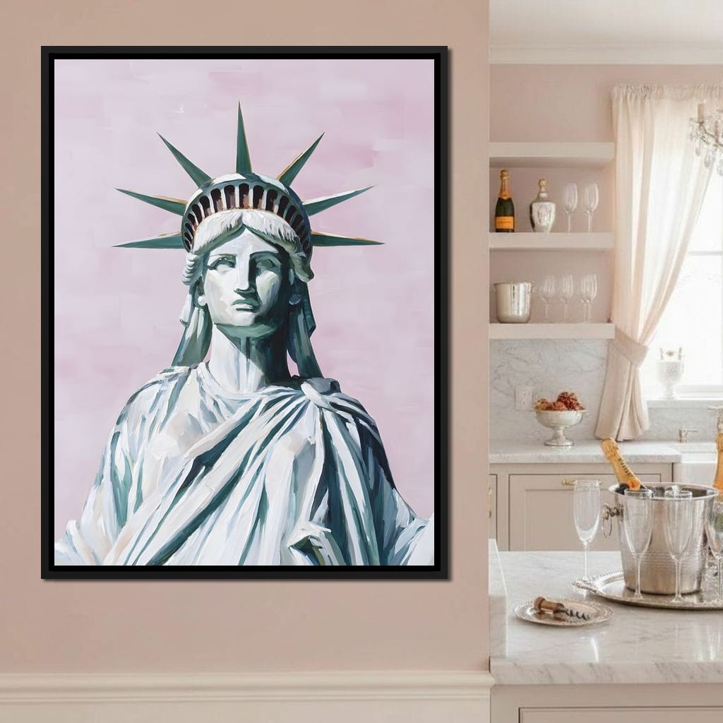 Liberty Crown Pastel Sky Canvas Wall Art