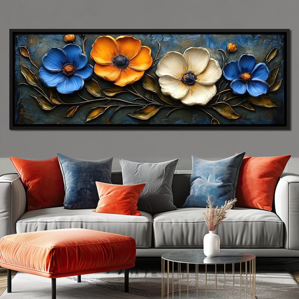 Floral Symphony of Vibrant Colors Canvas Wall Art