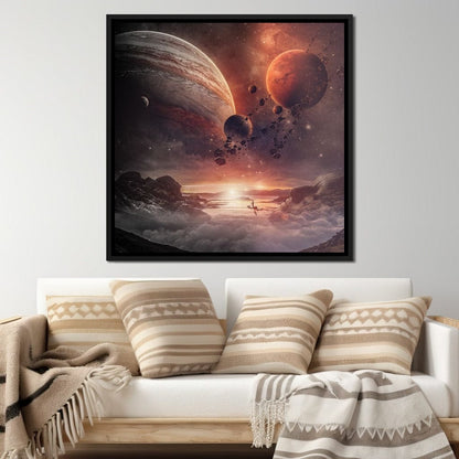 Surreal Space Canvas Wall Art
