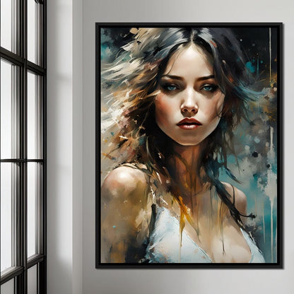 Female Portrait 0026 Canvas Wall Art