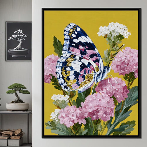Butterfly Garden Radiance Canvas Wall Art