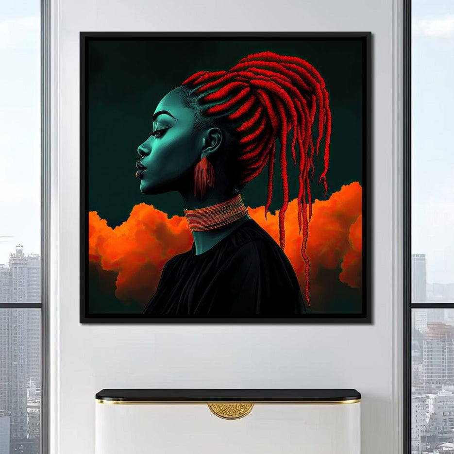 Profile of Power Canvas Wall Art