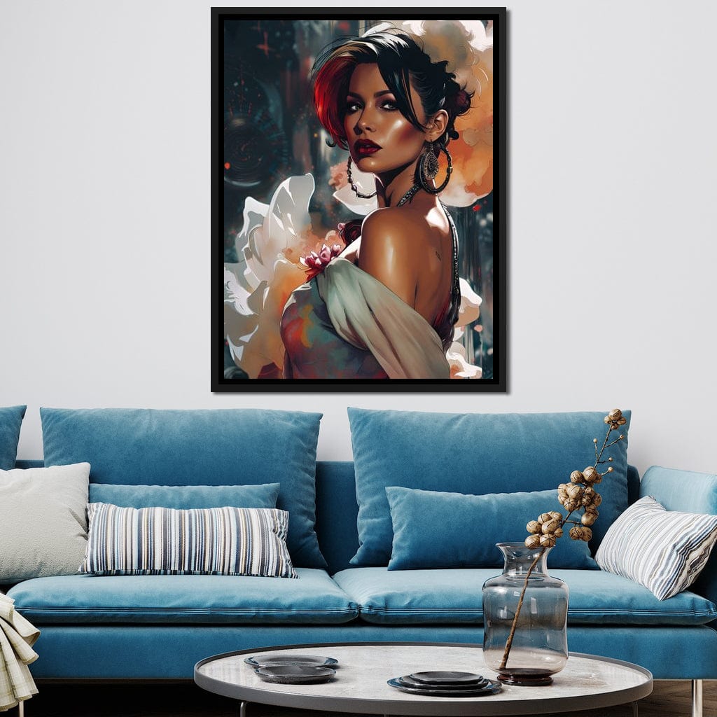 Female Portrait 114 Canvas Wall Art