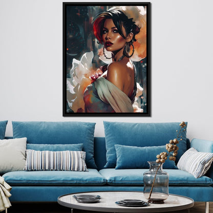 Female Portrait 114 Canvas Wall Art