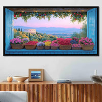 Tuscan Garden Splendor Vista Canvas Wall Art
