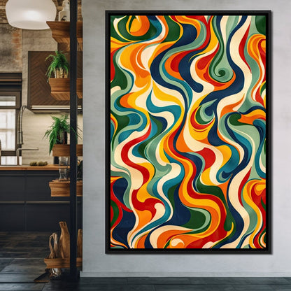 Vibrant Harmony Flow Canvas Wall Art