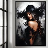 Noir Elegance Shadowscape Canvas Wall Art
