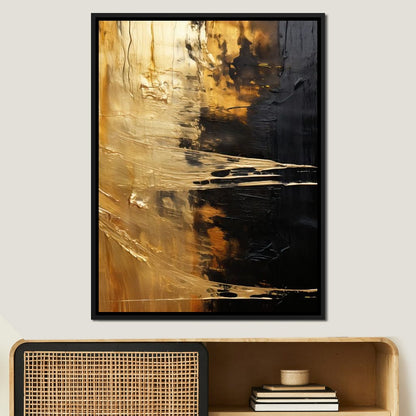 Tranquil Gold Glow Canvas Wall Art