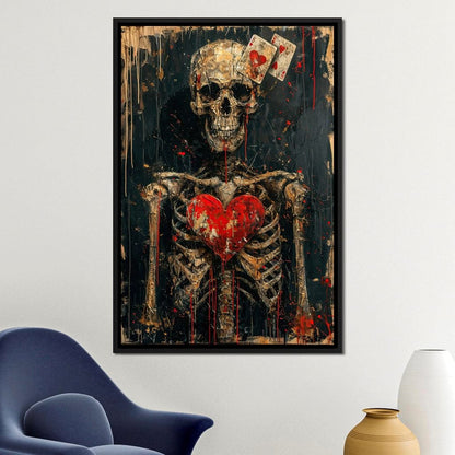 Romantic Skeleton 4 Canvas Wall Art