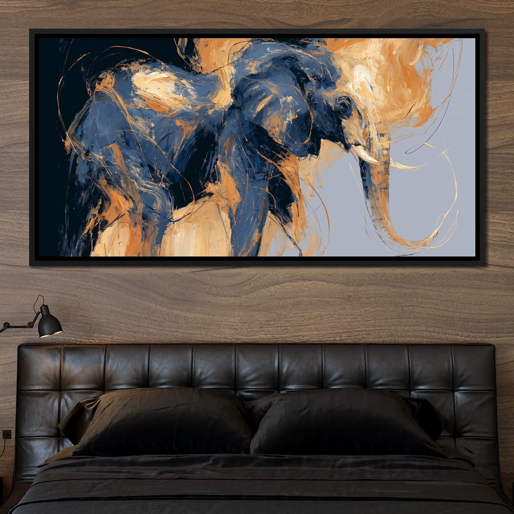 Force of the Great Elephant Wanderer Canvas Wall Art
