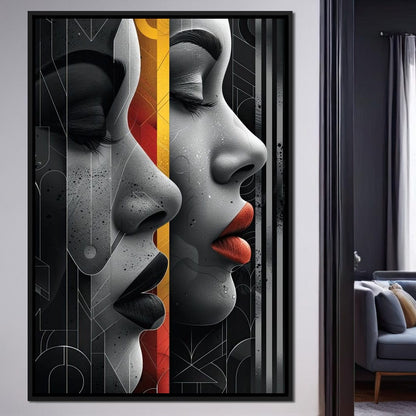 Silhouette Secrets Unveiled Canvas Wall Art